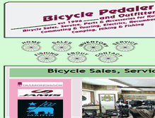 Tablet Screenshot of bicyclepedalerandoutfitter.com
